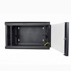 Weltron 90-4090WMEN-6U rack cabinet Wall mounted rack Black