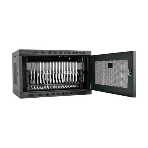 Tripp Lite CS16USB portable device management cart/cabinet Portable device management cabinet Black