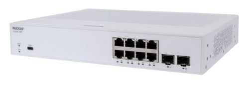 RUCKUS Networks ICX8100-C08PF network switch Managed Gigabit Ethernet (10/100/1000) Power over Ethernet (PoE) 1U White