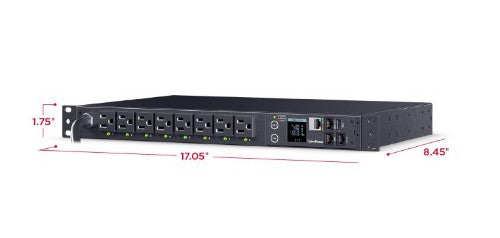 CyberPower PDU41021 power distribution unit (PDU) 16 AC outlet(s) 1U Black