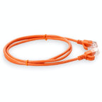AddOn Networks ADD-1FSLCAT6A-OE networking cable Orange 11.8" (0.3 m) Cat6a U/UTP (UTP)