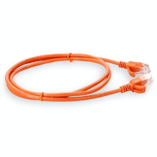 AddOn Networks ADD-1FSLCAT6A-OE networking cable Orange 11.8" (0.3 m) Cat6a U/UTP (UTP)
