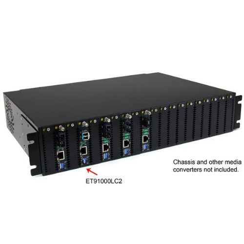StarTech.com ET91000LC2 network media converter 2000 Mbit/s 850 nm Multi-mode Black