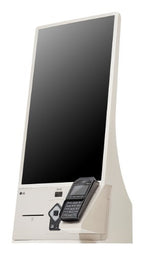 LG 27KC3PK-C signage display Kiosk design 27" 300 cd/m² Full HD Beige Touchscreen Built-in processor Windows 10 IoT Enterprise 16/7