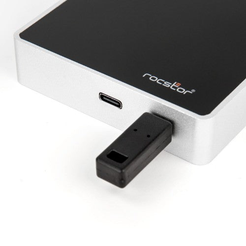 Rocstor Rocsecure EX32 external hard drive 1 TB Black, Silver