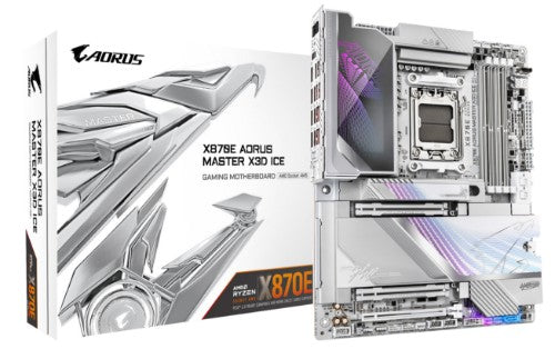 GIGABYTE X870E AORUS MASTER X3D ICE AMD X870E Socket AM5 ATX