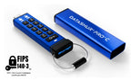 iStorage datAshur PRO+C USB flash drive 512 GB USB Type-C 3.2 Gen 1 (3.1 Gen 1) Blue