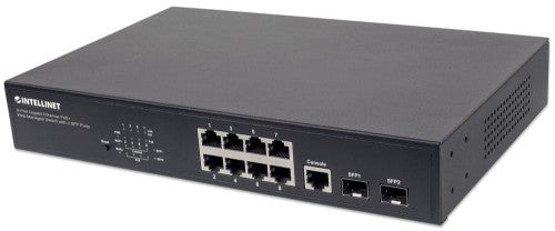 Intellinet 561167 network switch Managed Gigabit Ethernet (10/100/1000) Power over Ethernet (PoE) Black