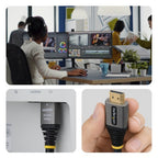 StarTech.com HDMMV25F HDMI cable 299.2" (7.6 m) HDMI Type A (Standard) Black, Silver