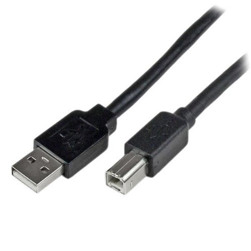 StarTech.com USB2HAB65AC USB cable USB 2.0 787.4" (20 m) USB A USB B 0.48 Gbit/s Black