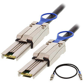 AddOn Networks J9736A-AO Serial Attached SCSI (SAS) cable 118.1" (3 m) Black, Metallic