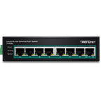 Trendnet TI-PE80 network switch Unmanaged Fast Ethernet (10/100) Power over Ethernet (PoE) Black