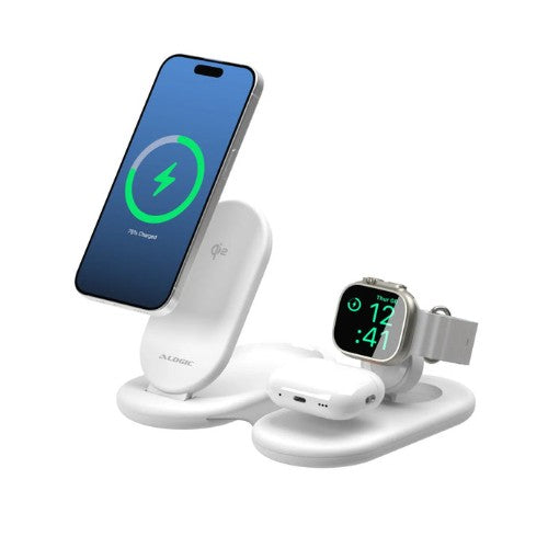 ALOGIC AL31WCPA-WH mobile device charger Smartphone, Headphones, Smartwatch White USB Wireless charging Fast charging Indoor