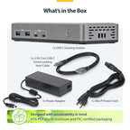 StarTech.com 201N-USBC-DOCK laptop dock/port replicator Wired USB 3.2 Gen 2 (3.1 Gen 2) Type-C Gray