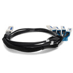 AddOn Networks QSFP28-4SFP28-PDAC3M-FT-AO InfiniBand/fibre optic cable 118.1" (3 m) 4x SFP28 DAC Black