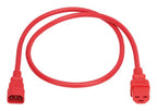 Eaton P037-003-ARD power cable Red 35.4" (0.9 m) C14 coupler C21 coupler
