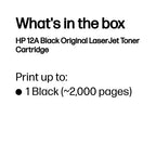 Q2612A (12A) Toner black, 2K pages