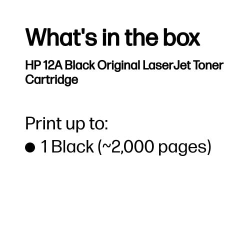 Q2612A (12A) Toner black, 2K pages