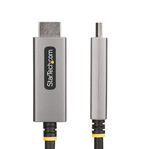 StarTech.com 133DISPLAYPORTHDMI21 video cable adapter 78.7" (2 m) DisplayPort HDMI Black, Silver