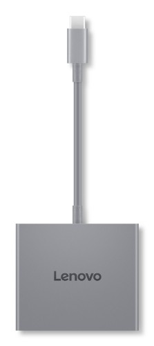 Lenovo GX91R64790 laptop dock/port replicator Wired USB 3.2 Gen 1 (3.1 Gen 1) Type-C Gray