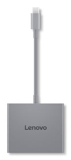 Lenovo GX91R64790 laptop dock/port replicator Wired USB 3.2 Gen 1 (3.1 Gen 1) Type-C Gray