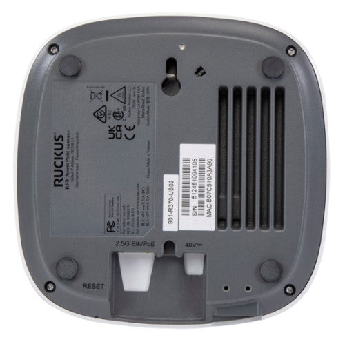 RUCKUS Networks R370 Wi-Fi 7 Indoor Dual-band 2+2 AP US 3570 Mbit/s White Power over Ethernet (PoE)