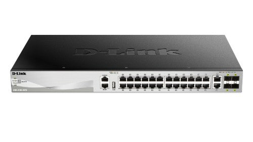 D-Link DGS-3130-30TS network switch Managed L3 Gigabit Ethernet (10/100/1000) Black, Gray