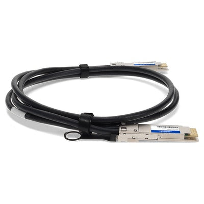 AddOn Networks QDD-400-CU1M-AO InfiniBand/fibre optic cable 39.4" (1 m) QSFP-DD Black, Silver