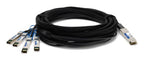 AddOn Networks ADD-QDESEX-PDAC5M InfiniBand/fibre optic cable 196.9" (5 m) QSFP+ 4x SFP+ DAC Black, Stainless steel