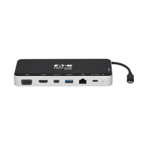 Tripp Lite U442-DOCK16-B laptop dock/port replicator Wired USB 3.2 Gen 1 (3.1 Gen 1) Type-C Gray