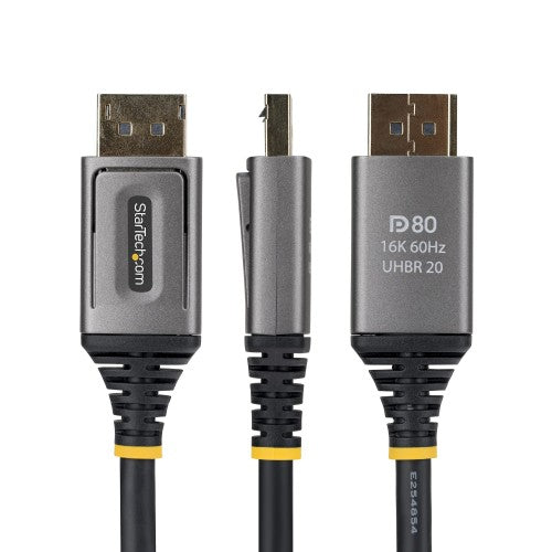 StarTech.com DP21V-2M-DP80-CABLE DisplayPort cable 78.7" (2 m) Black