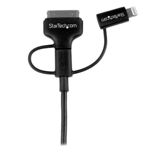 StarTech.com LTADUB1MB USB cable USB 2.0 39.4" (1 m) USB A Micro-USB B Black
