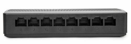 Rocstor JetConnect JC08 Unmanaged Gigabit Ethernet (10/100/1000) Black