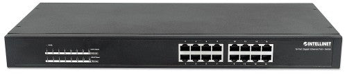 Intellinet 560993 network switch Unmanaged L2 Gigabit Ethernet (10/100/1000) Power over Ethernet (PoE) 1U Black