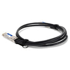 AddOn Networks QDD-400-CU2M-AO InfiniBand/fibre optic cable 78.7" (2 m) QSFP-DD Black, Silver