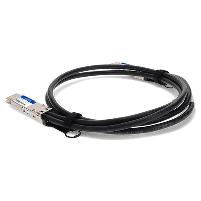 AddOn Networks QDD-400-CU2M-AO InfiniBand/fibre optic cable 78.7" (2 m) QSFP-DD Black, Silver