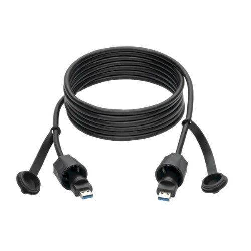 Tripp Lite USB-A Male to USB-A Male Cable, SuperSpeed, 3.0/3.1, Industrial, IP67, Shielded, 3.05 m