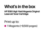 CF363X (508X) Toner magenta, 9.5K pages