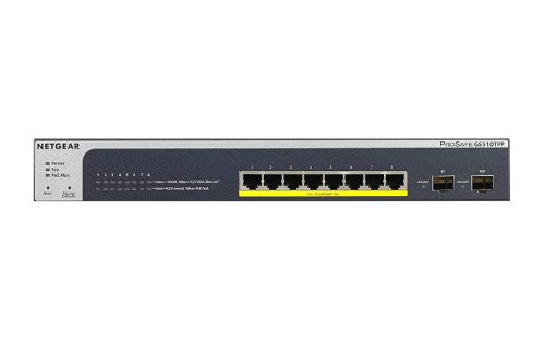 NETGEAR GS510TPP Managed L2/L3/L4 Gigabit Ethernet (10/100/1000) Power over Ethernet (PoE) Black