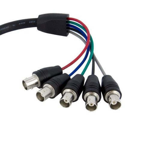 StarTech.com VGABNCMF1 video cable adapter 11.8" (0.3 m) VGA (D-Sub) 5 x BNC Black