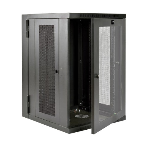 Tripp Lite SRW18USDPG rack cabinet 18U Wall mounted rack Black