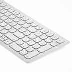 ALOGIC ASKBT2MCWH keyboard Mouse included Home/Office Bluetooth QWERTY English White
