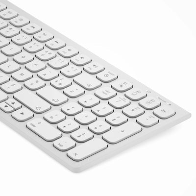 ALOGIC ASKBT2MCWH keyboard Mouse included Home/Office Bluetooth QWERTY English White
