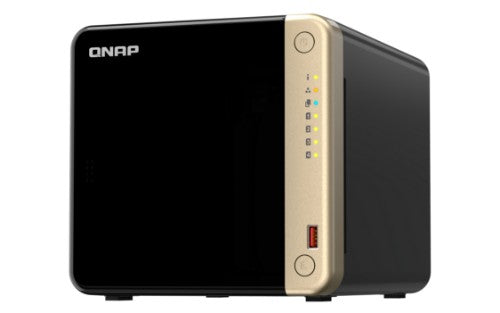 QNAP TS-464 NAS Tower Intel® Celeron® N5095 8 GB 0 TB QNAP QTS Black, Bronze