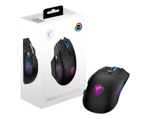MSI VERSA PRO WIRELESS mouse Gaming Right-hand RF Wireless + Bluetooth + USB Type-C Optical 26000 DPI