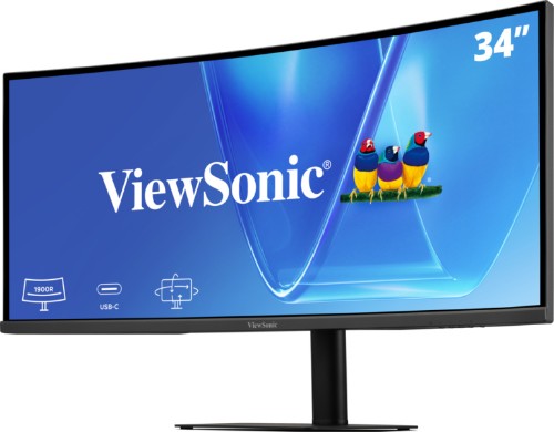 Viewsonic VG Series VG3420C computer monitor 34" 3440 x 1440 pixels UltraWide Quad HD LED Black