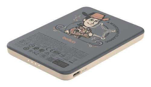 Belkin BoostCharge Lithium-Ion (Li-Ion) 5000 mAh Wireless charging Beige, Gray