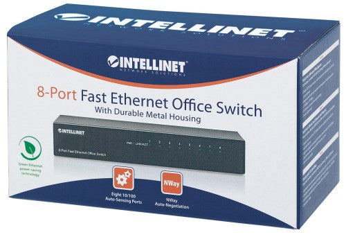 Intellinet 8-Port Fast Ethernet Office Switch Fast Ethernet (10/100) Black