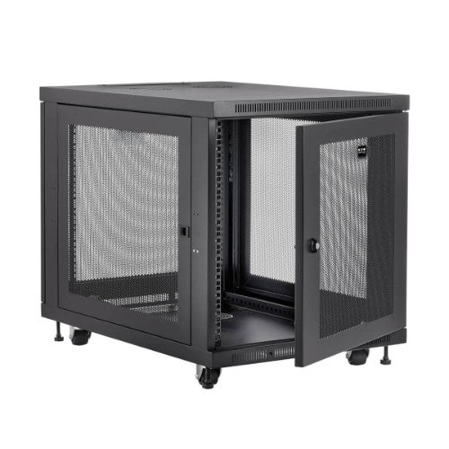 Tripp Lite SR12UB rack cabinet 12U Freestanding rack Black - Buy IT Solutions