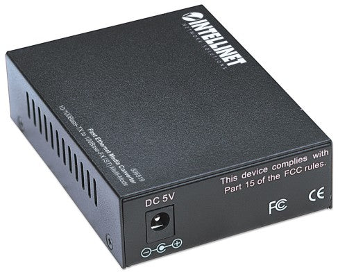 Intellinet 506519 network media converter 100 Mbit/s 1310 nm Multi-mode Black
